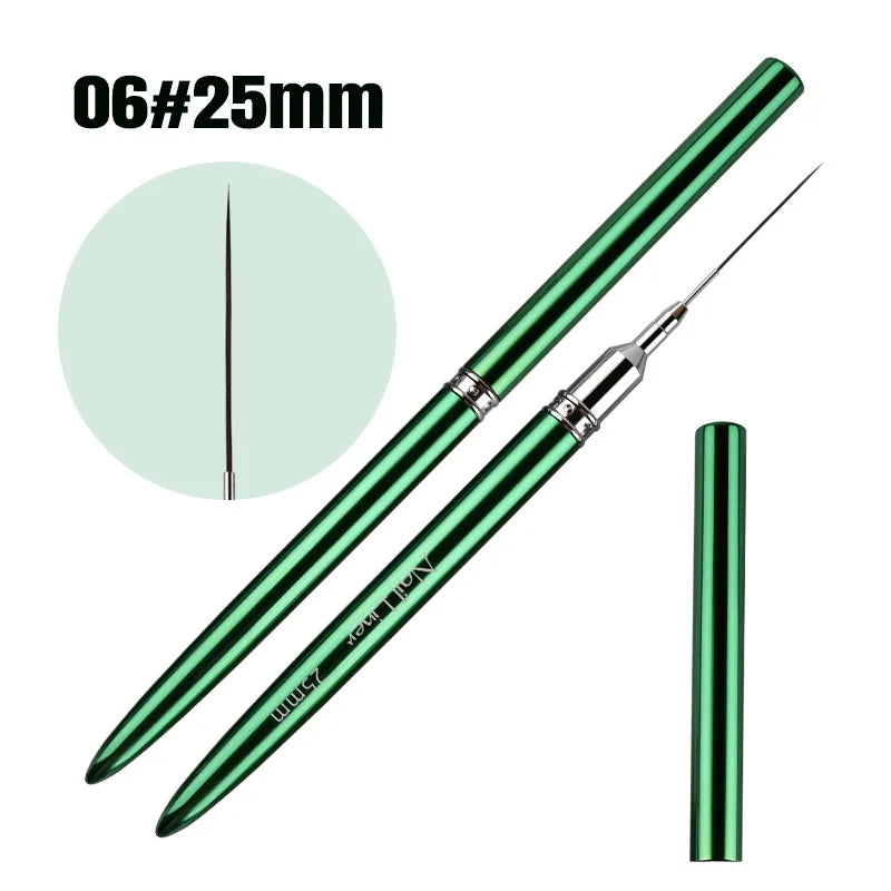 Nail Art Brush Metal Handle Phototherapy Acrylic UV Gel Brush Nails Extension Builder lifestyle view