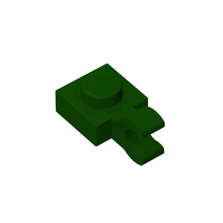 PLATE 1X1 W/HOLDER VERTICAL Building Block | Compatible with Lego 6019 61252 close-up view