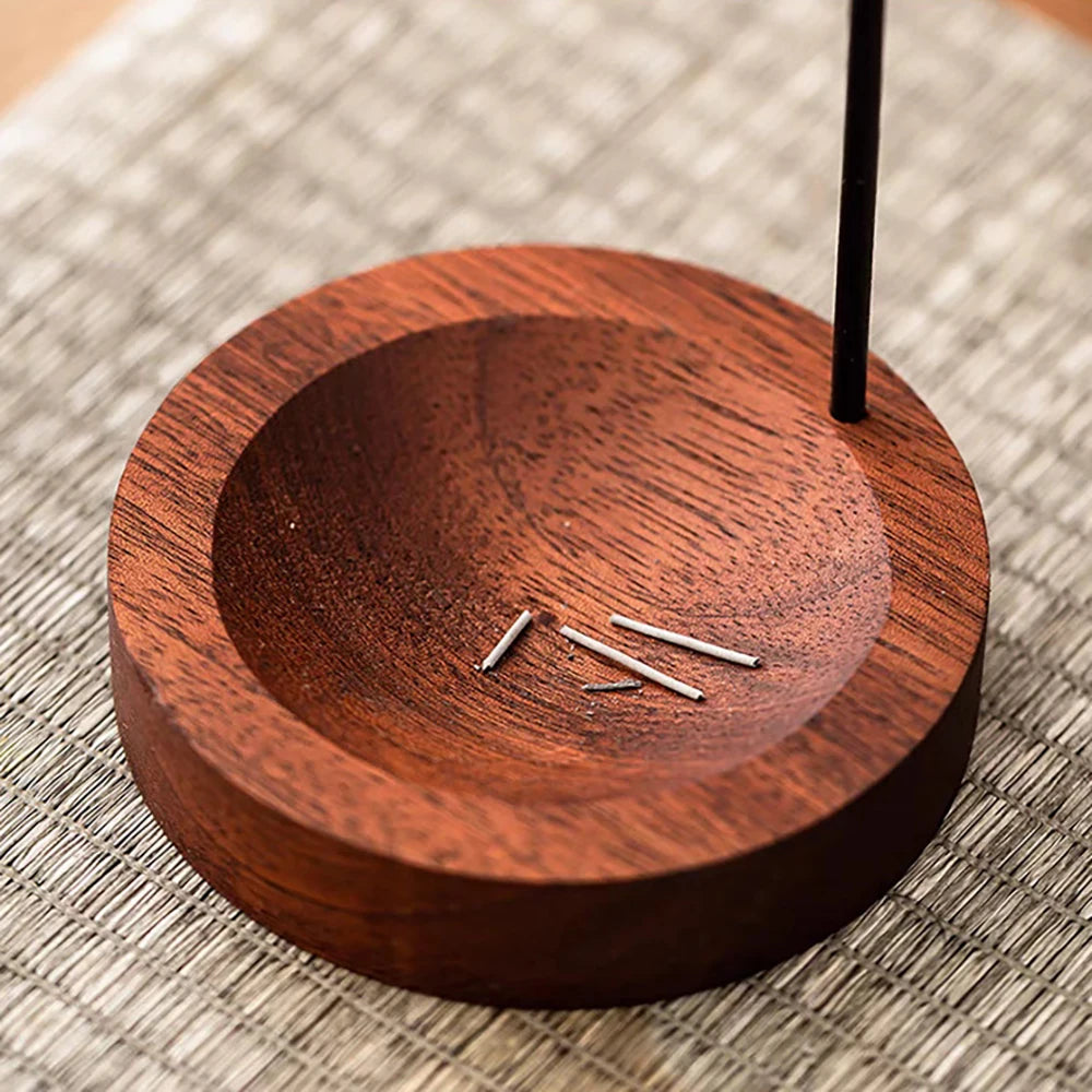 Wooden Upside Down Incense Burner | Anti-Ash Incense Stick Holder lifestyle view