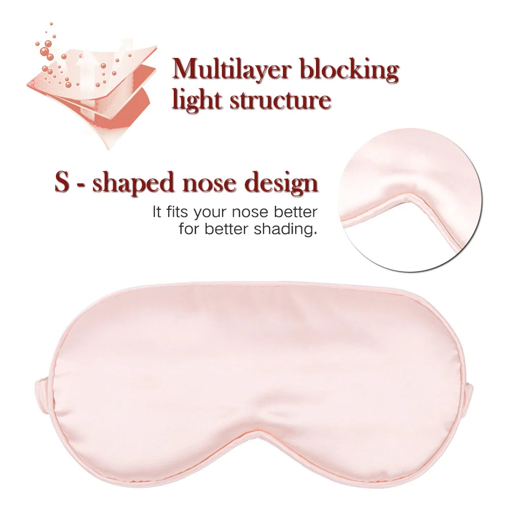 Imitated Silk Sleep Eye Mask | Soft Light Blocking Travel Eyeshade lifestyle view