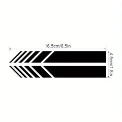 "Classic JDM Reflective Stripes Vinyl Decal Kit - 4pcs Self-Adhesive Car Body Stickers, Waterproof & Universal Fit"