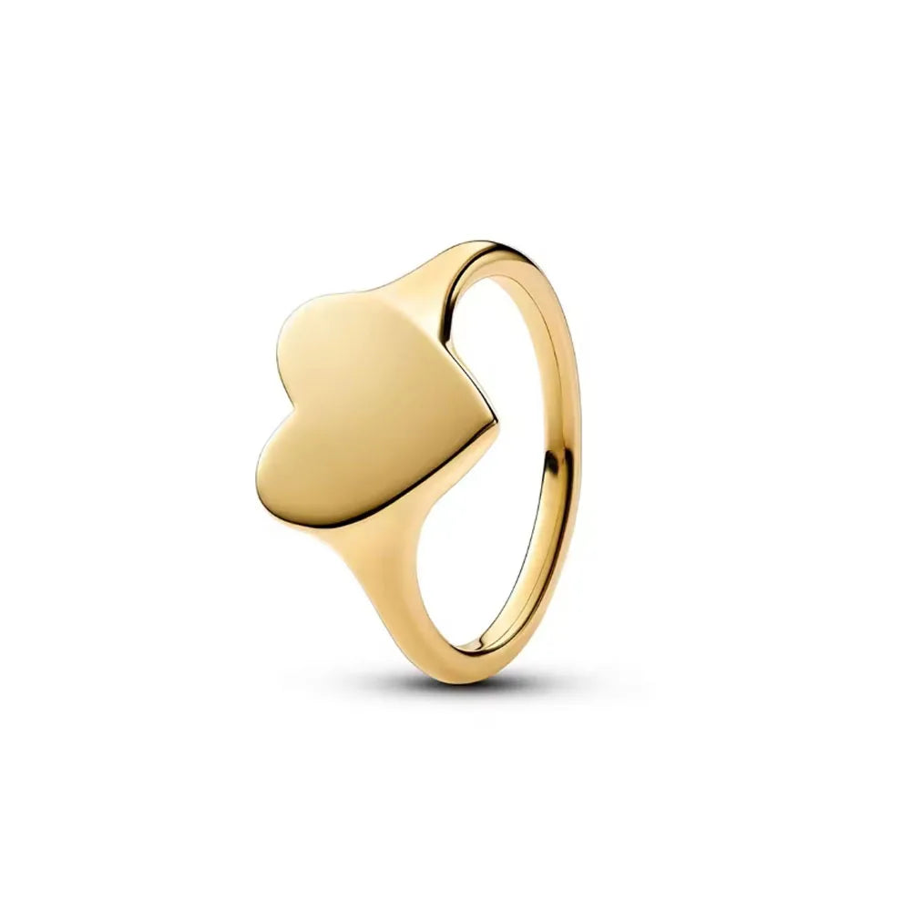 925 Sterling Silver Heart Butterfly Ring | Classic Zircon Wedding Bands for Women lifestyle view