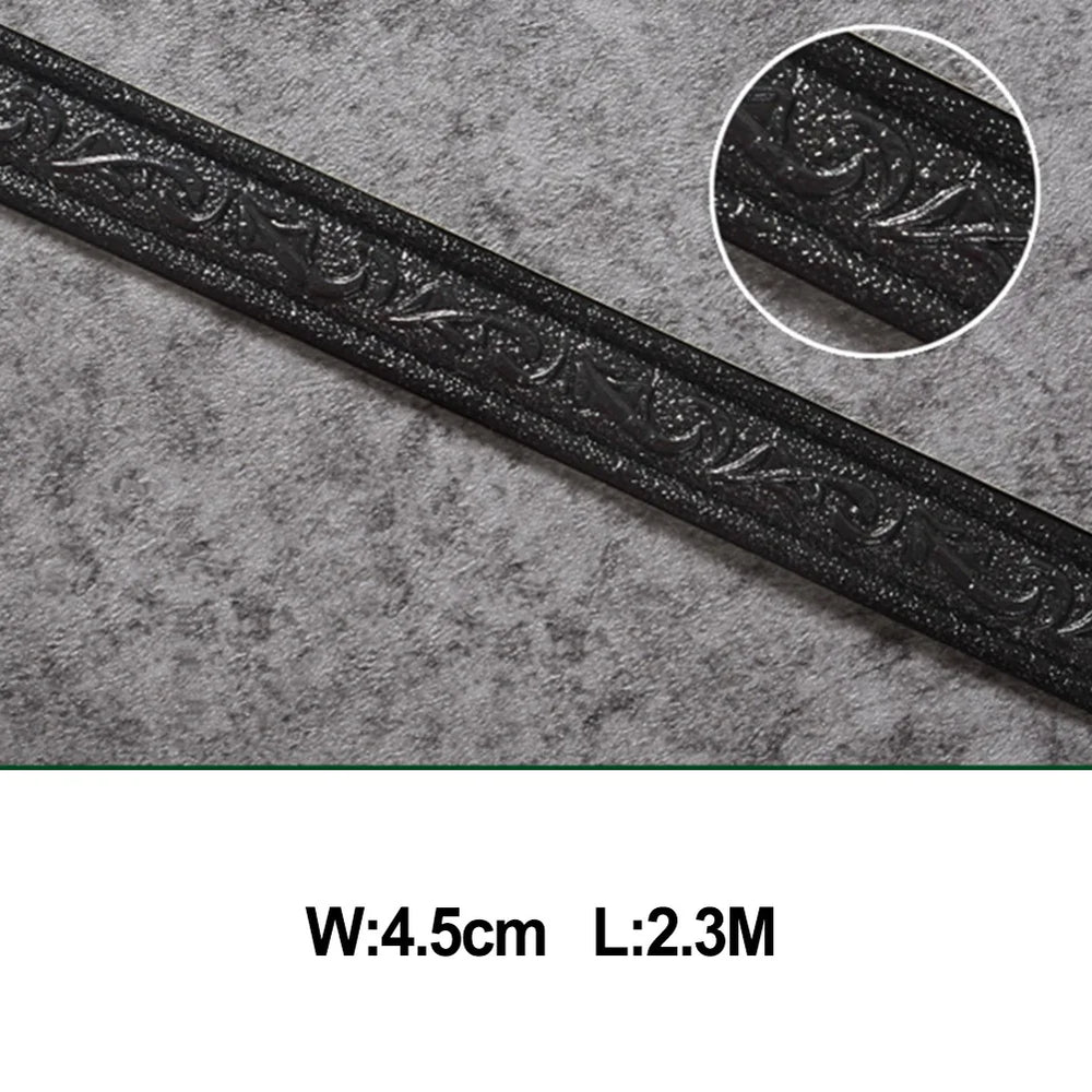 3D Decorative Foam Wall Trim | Self-Adhesive Skirting Border Strip lifestyle view