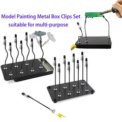Soldering Third Hand with Strong Magnetic Base, Flexible Arms PCB Holder for Electronics Repair – Alligator Clip Welding Tool