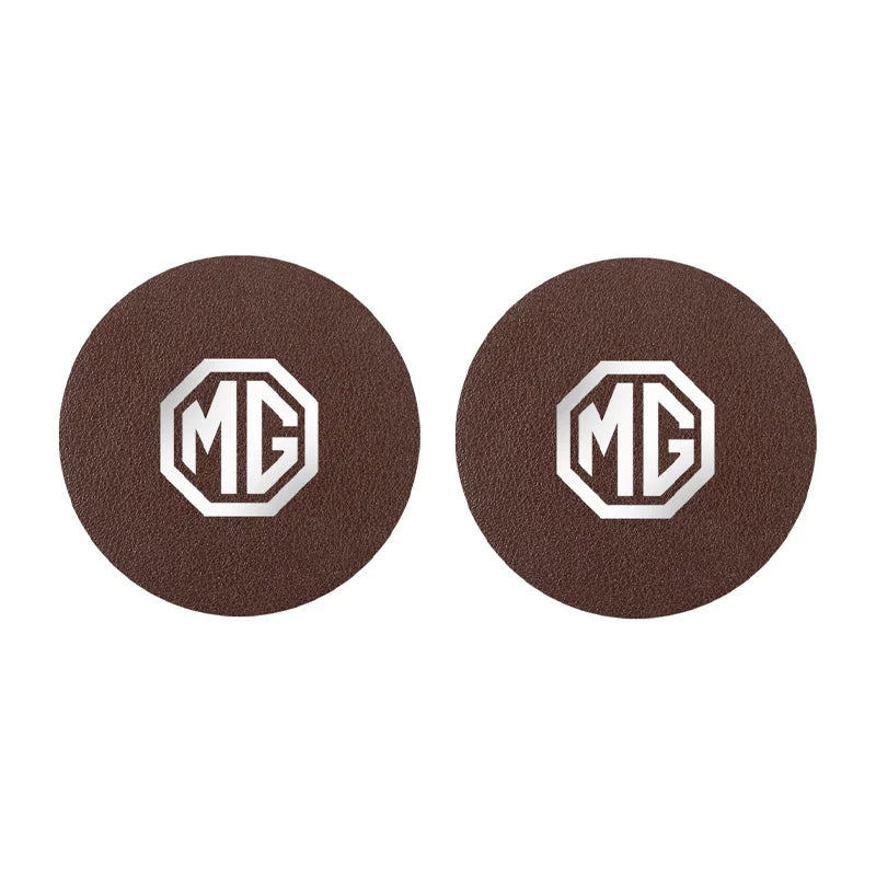 2Pcs Car Coasters Carbon Fiber Cup Holder Mat | Interior Accessories for MG Models alternate view