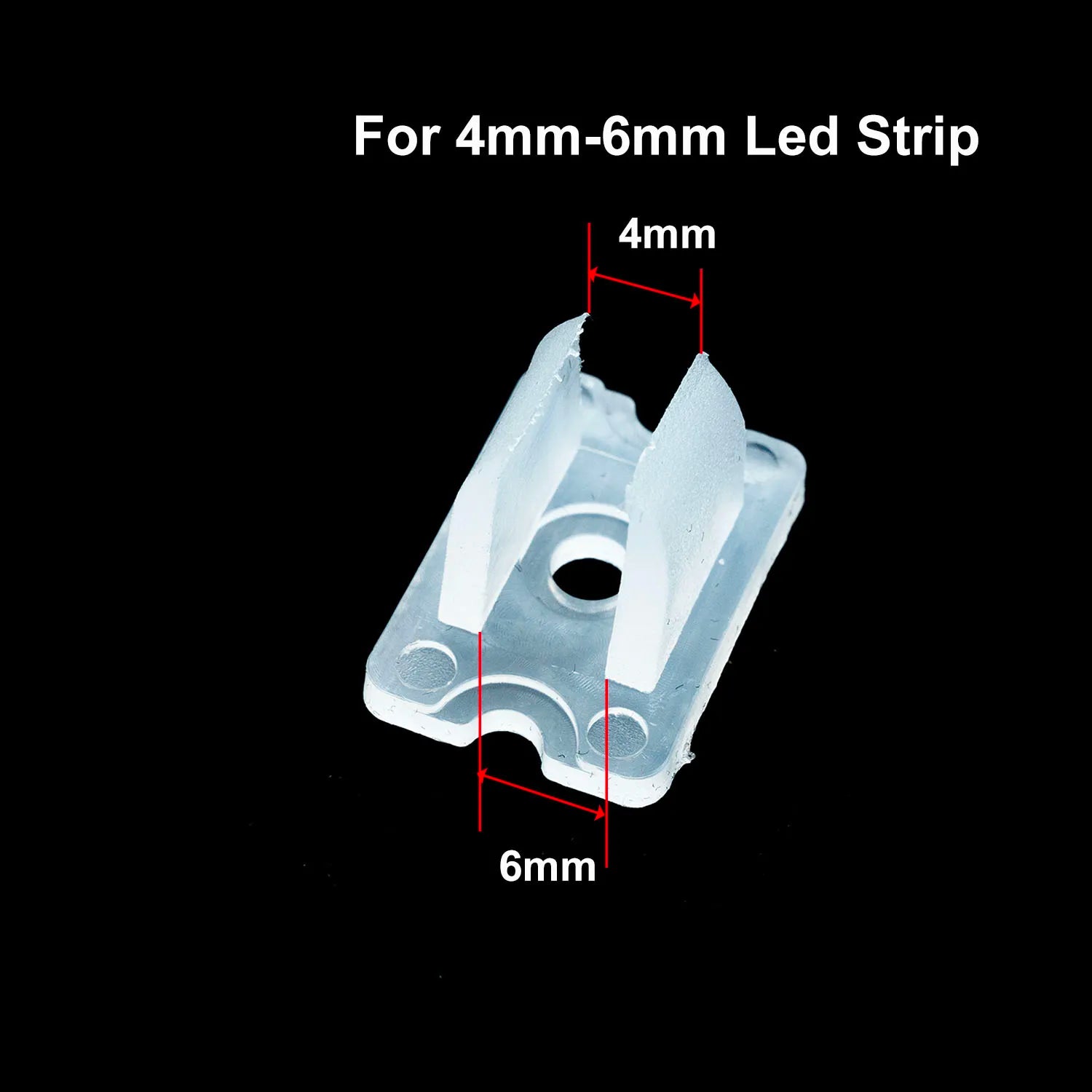 LED Strip Fixing Clips 6mm 8mm 10mm 12mm for 2835 Neon 220V lifestyle view