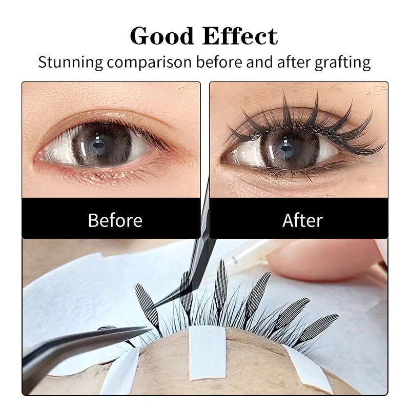 Winky Beauty Premade Elf Eyelash Comic Spire Cosplay C/D Curl Anime Effect Soft Plume Fluttering Manga Eyelash Extensions