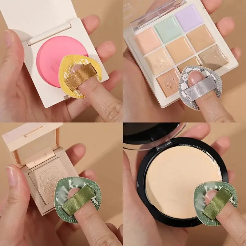 3pcs Mini Finger Puff Cosmetic Cushion Puff Concealer Foundation Detail Makeup Sponge lifestyle view