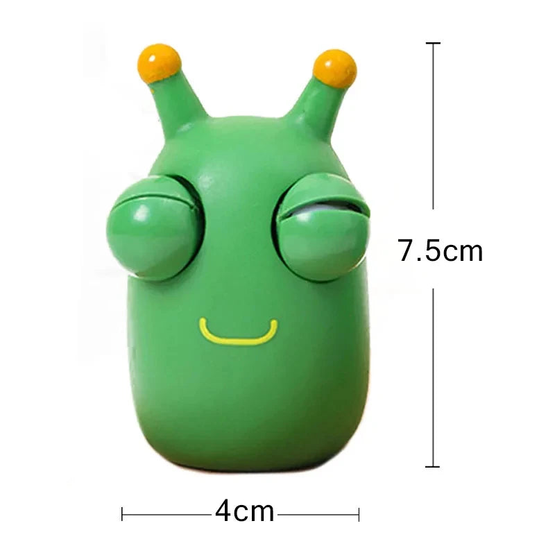 Creative Explosive Eye Worm Squeeze Pinch Toy Funny Novelty Eye Popping Caterpillar T alternate view