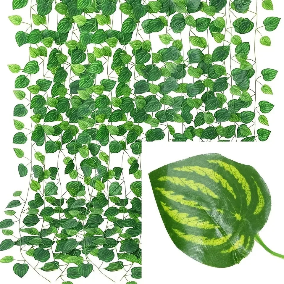 4/10M Artificial Plant Green Ivy Leaf Garland alternate view
