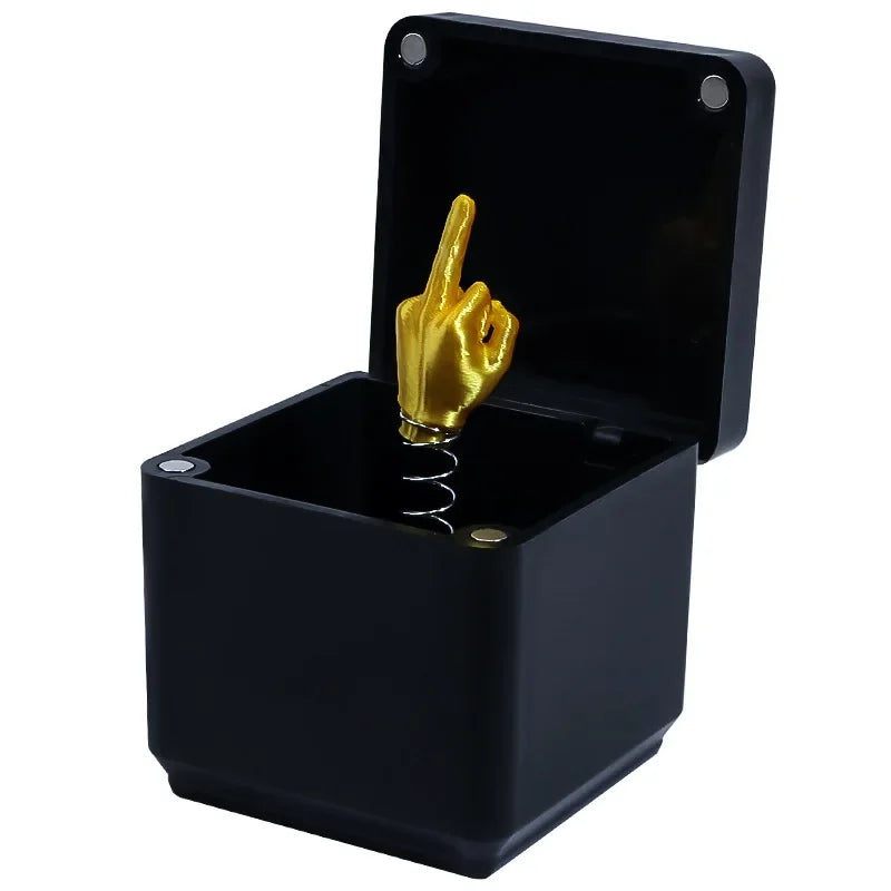 3D Middle Finger in a Box | Funny Novelty Gift for Office Desk Prank additional angle