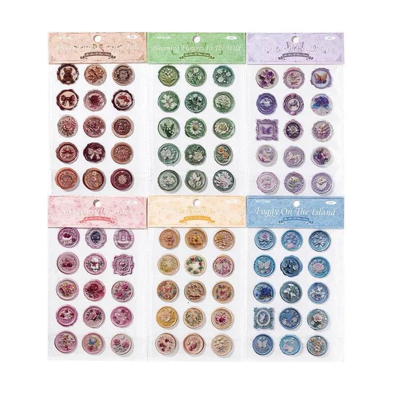 Wax Seal Stickers 3D Self Adhesive | Creative Stationery Decor lifestyle view