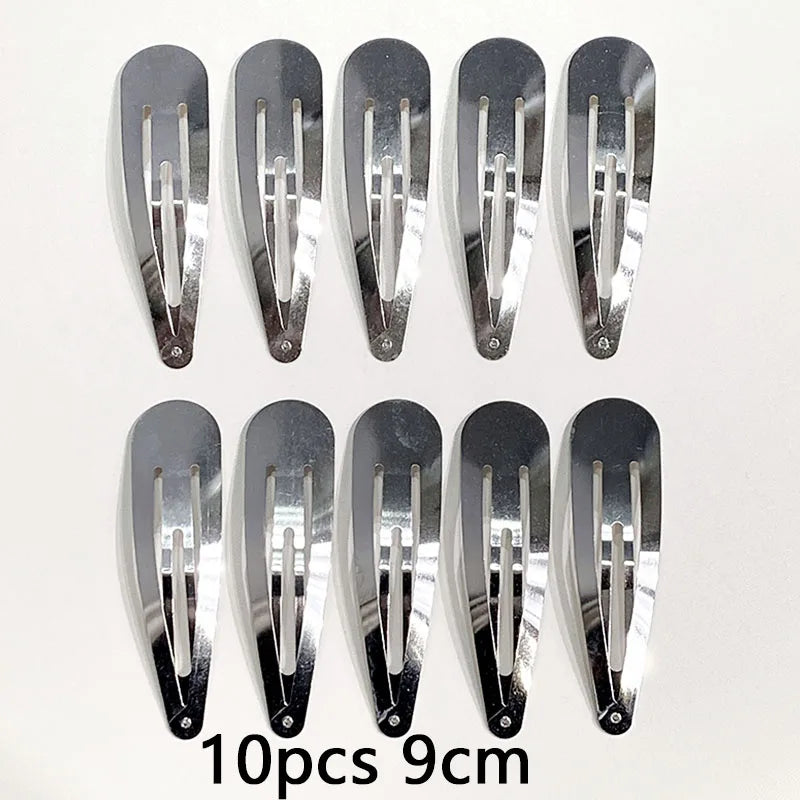 10/20/30pcs/set Women Silver Gold Black Waterdrop Shape Basic Alloy Hair Clips BB H additional angle