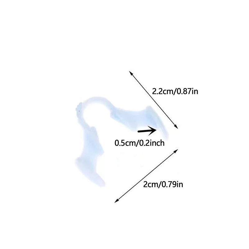 Silicone Anti Snoring Nose Clip | Nasal Dilator for Better Breathing and Sleep additional angle