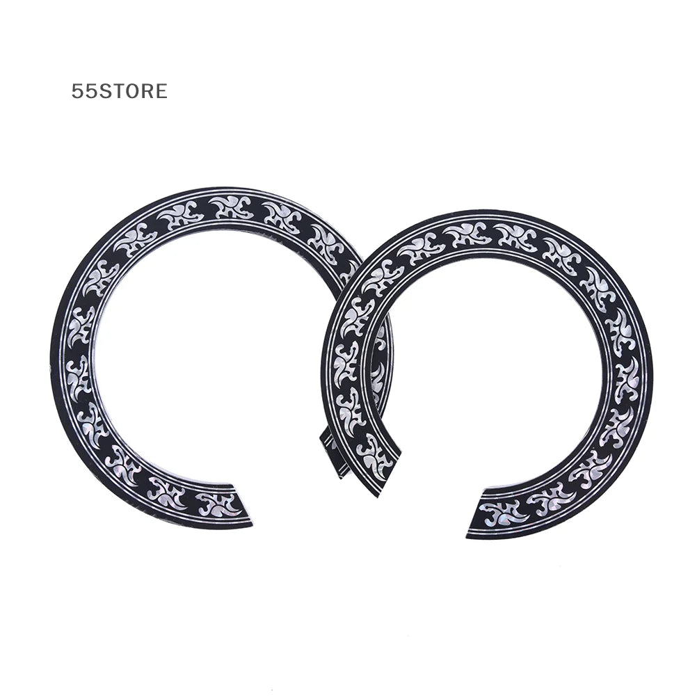 104mm 94mm Inch Size Hard PVC Guitar Circle Sound Hole Rosette Inlay