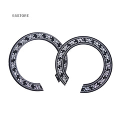 104mm 94mm Inch Size Hard PVC Guitar Circle Sound Hole Rosette Inlay