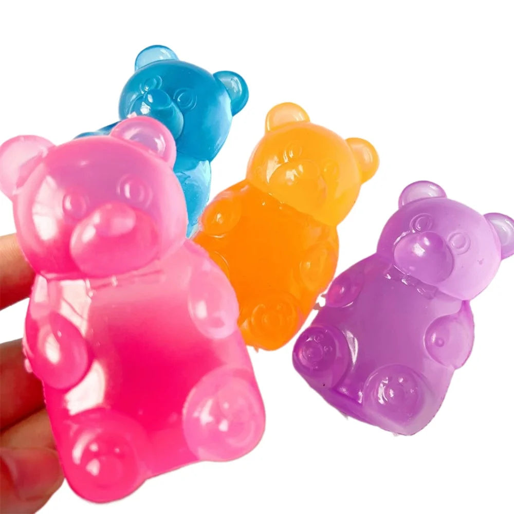 Squishy Mini Cute Bear Maltose Squeeze Toy | Stress Relief Fidget Sensory Toy for Kids and Adults