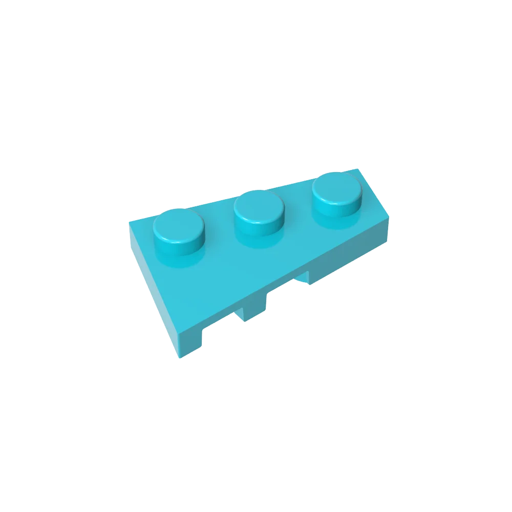 Gobricks GDS-547 Wedge Plate 3 x 2 Right | Compatible Building Block for DIY Creation lifestyle view