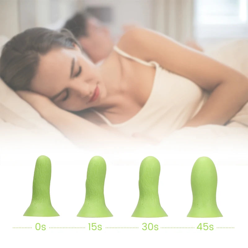 Sleeping Noise Reduction Earplugs | Slow Rebound Sponge Earplugs for Women with Small alternate view
