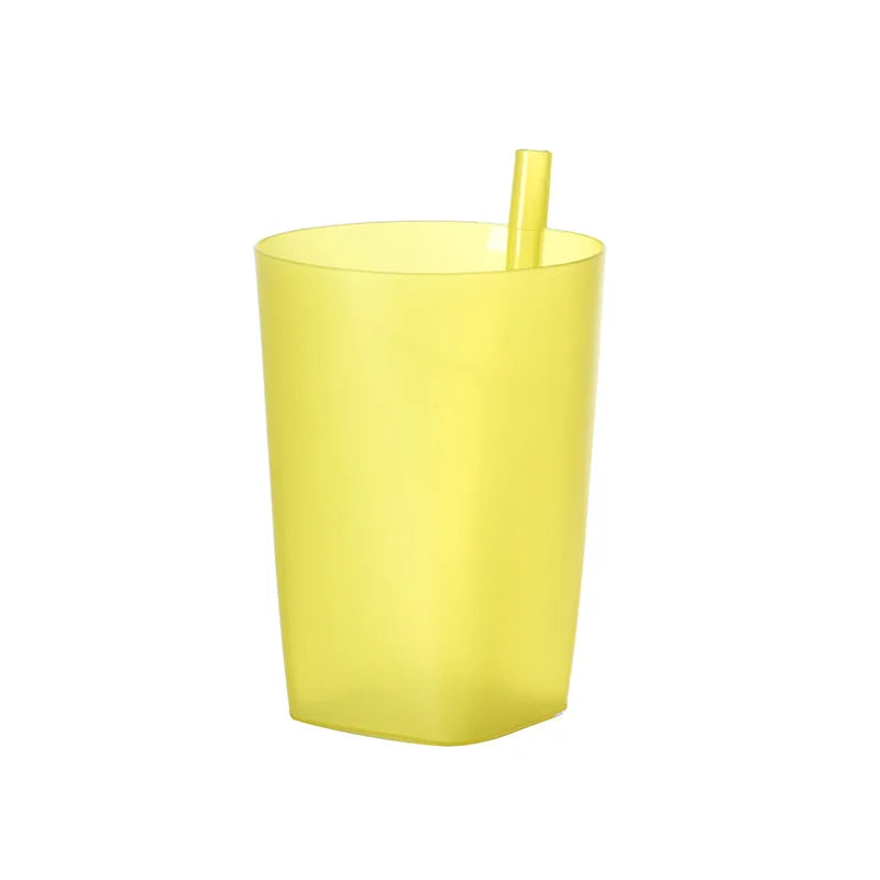 1pcs Kids Sip Cup With Built In Straw Milk Cup Home Colors Sippy Cup Mug Drink Straw alternate view