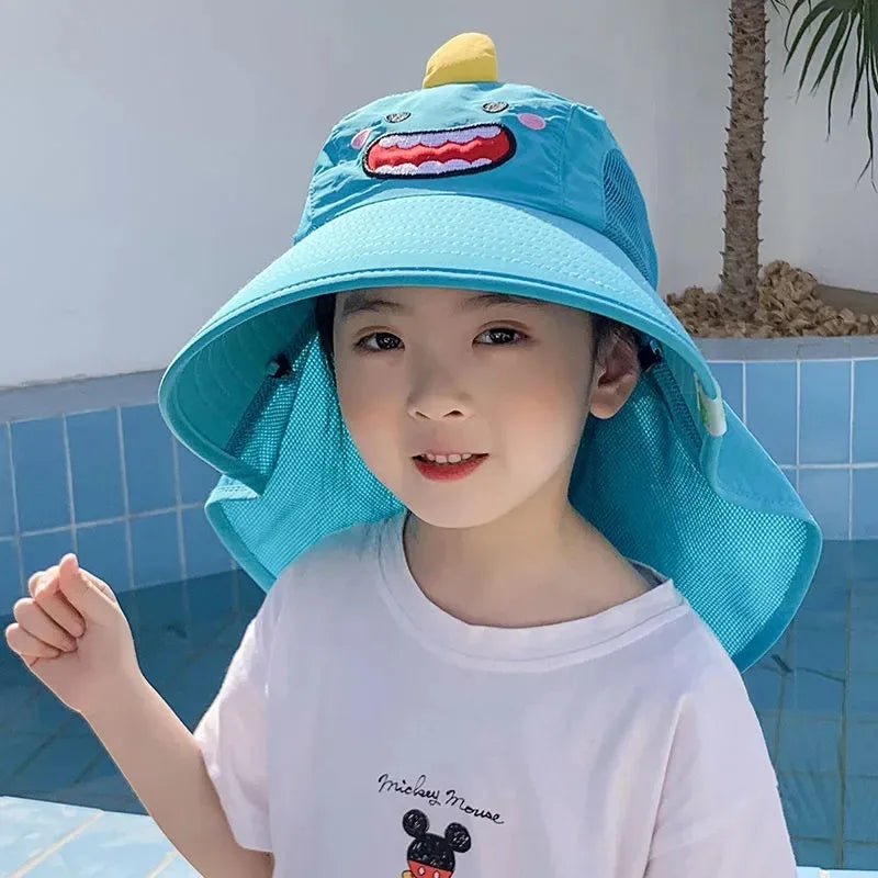 Summer Children's Sun Hat | Foldable Baby Beach Hat with UV Protection additional angle