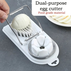 Home Multifunctional Egg Slicer | Boiled Egg and Vegetable Cutter Tool close-up view