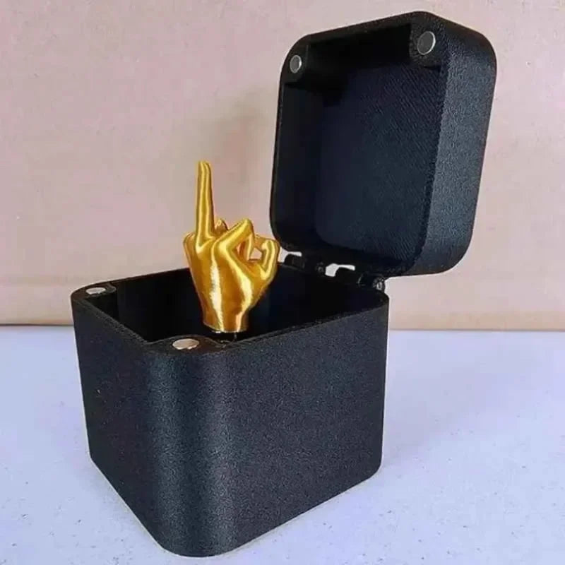 Pop-Up Middle Finger Gift Box | Creative Desk Prank Decor lifestyle view