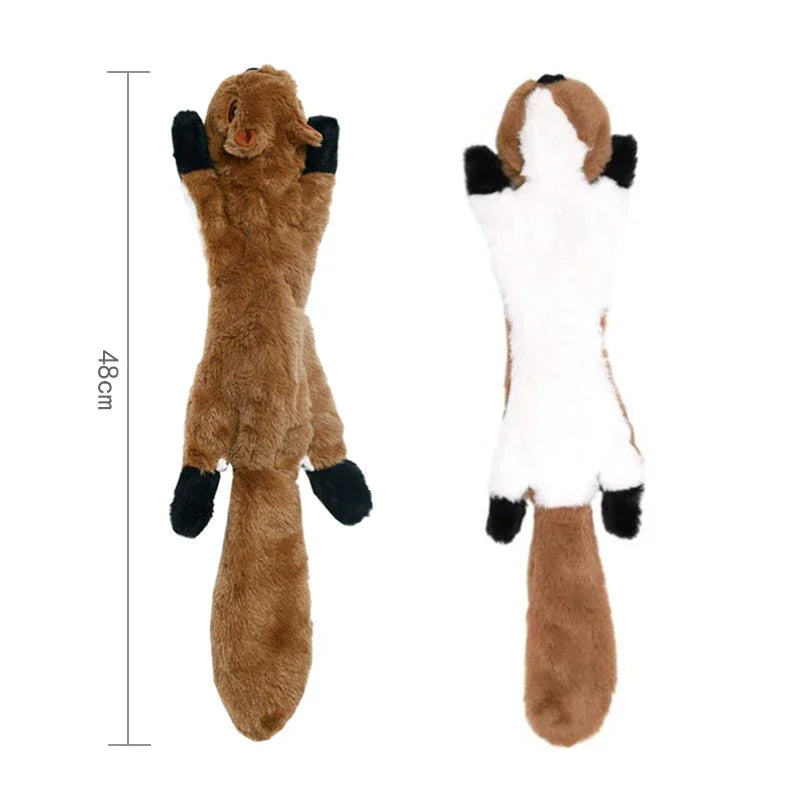 Squeaky Dog Toy | No Stuffing Plush Toy with Built In Sounders close-up view