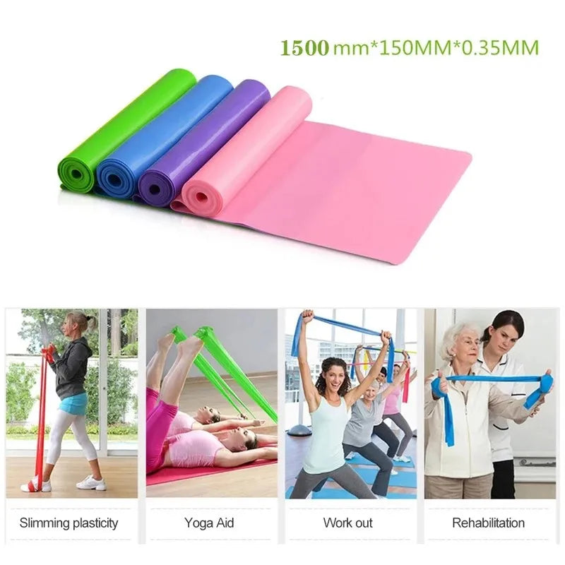 Yoga Physiotherapy Elastic Band | Gym Resistance Band for Pilates and Stretching close-up view