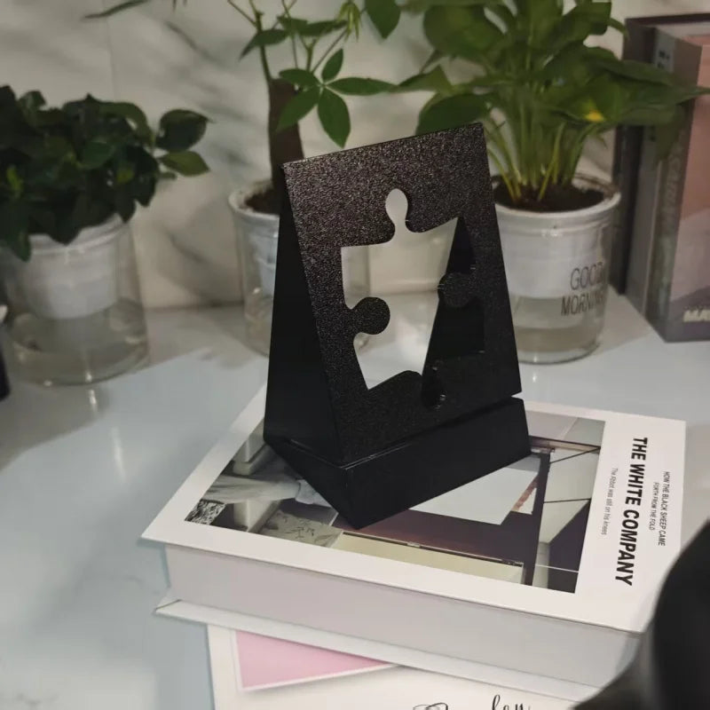 1pc Puzzle Poster Box Cover Display Stand | Durable Plastic Collectible Display lifestyle view
