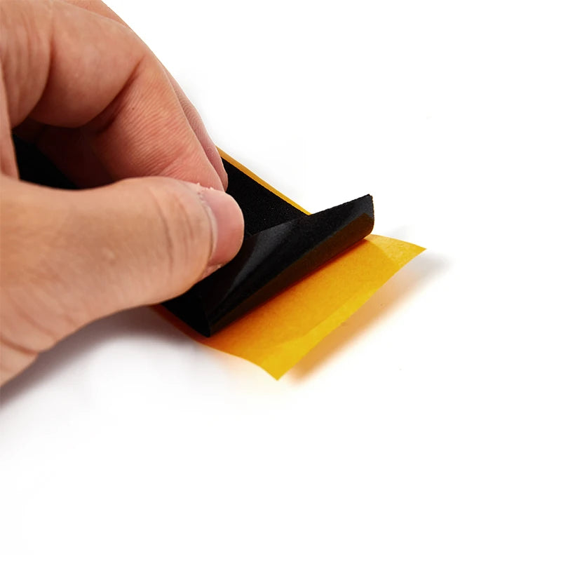 10Pcs Black Foam Fingerboard Grip Tape | Non-slip Deck Stickers 38x110mm close-up view