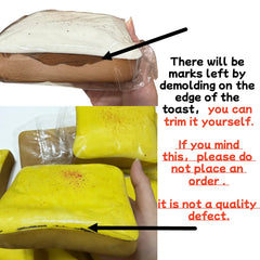 Toast Squeeze Stress Relief Toy | Soft Simulated Bread Fidget Toy close-up view