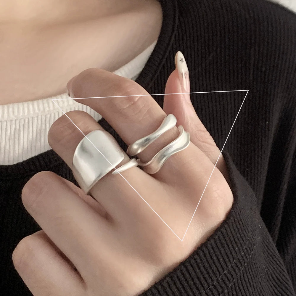 Sam Panda 925 Sterling Silver Rings For Women Men Fine Jewelry Finger Adjustable Op additional angle