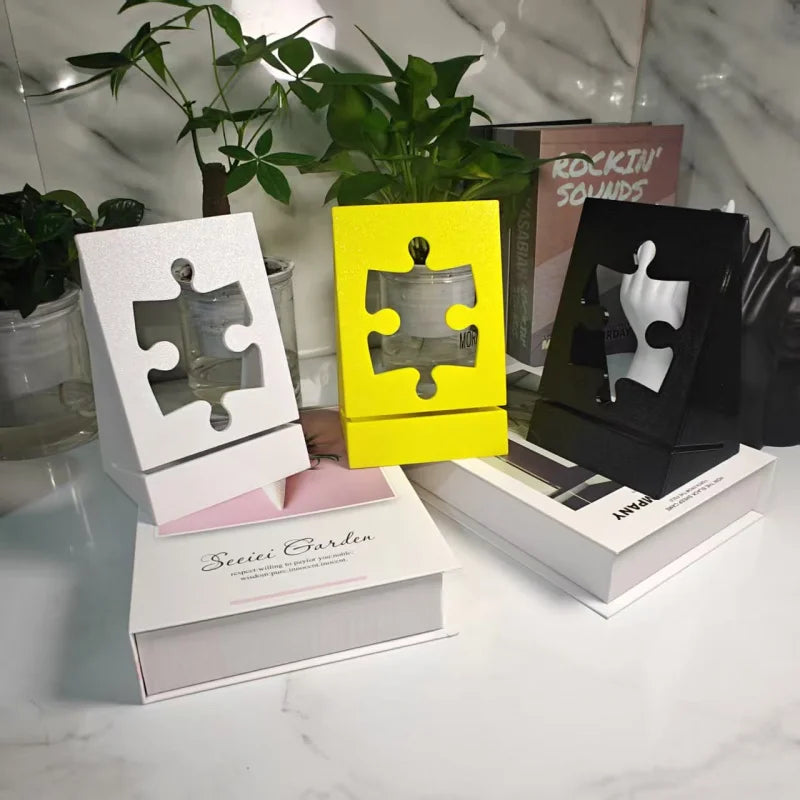1pc Puzzle Poster Box Cover Display Stand | Durable Plastic Collectible Display close-up view