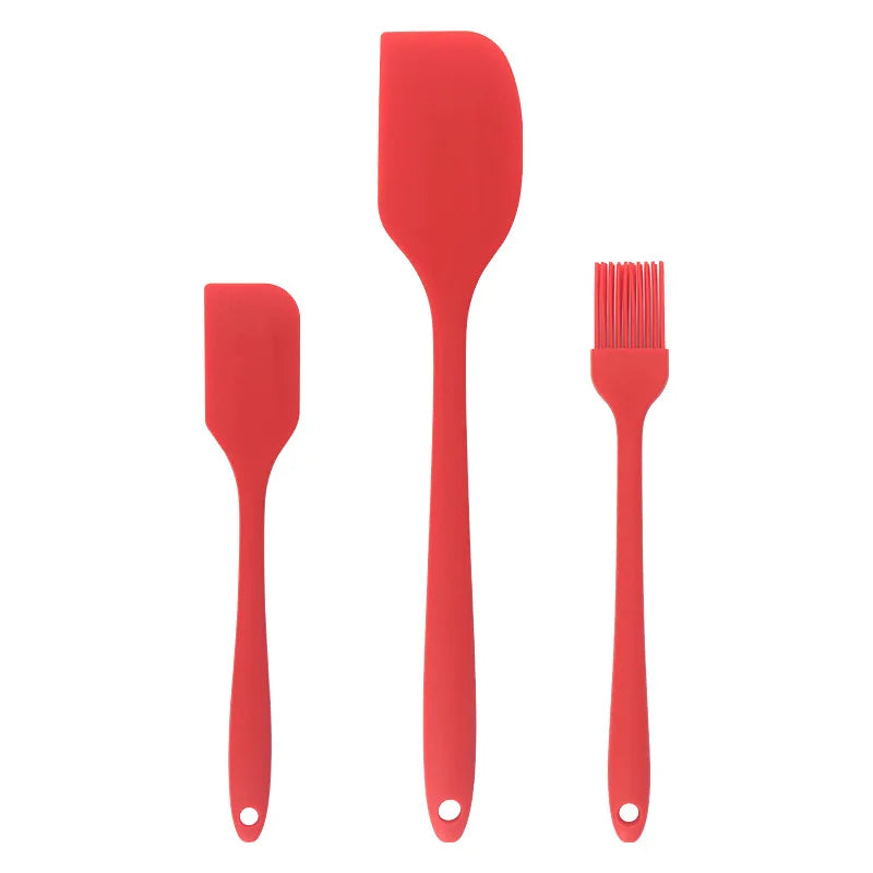 3-Piece Silicone Baking Spatula Set | All-in-One Kitchen Baking Tools detail view