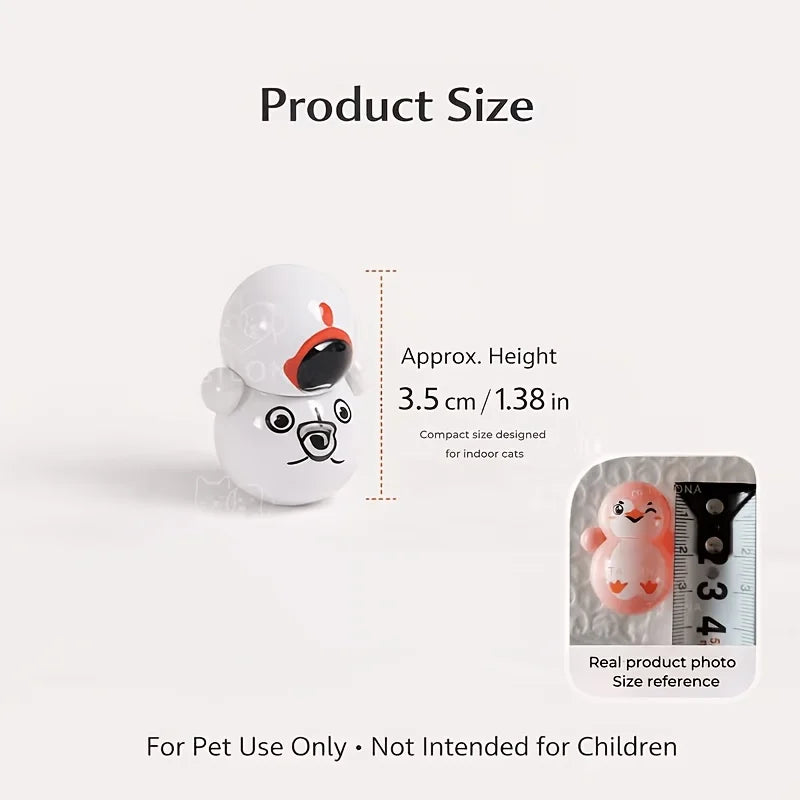 5pcs Self-Rolling Tumbler Cat Toy: Battery-Free, Automatically Rolls to Amuse Your Ca alternate view