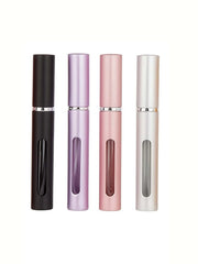 4pcs 4 Accessories Refillable Glass Perfume Bottles with 4 Spray Bottles, 2 Funnels, alternate view
