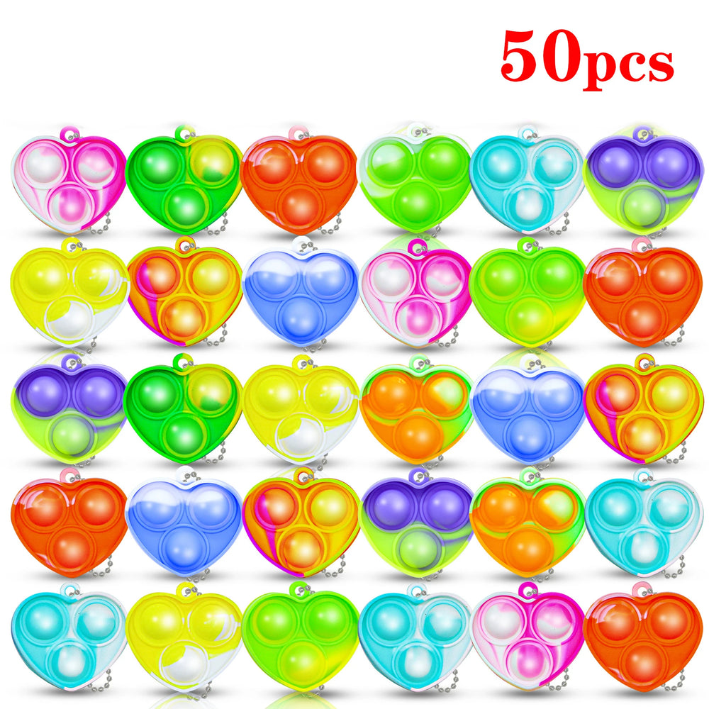 Pop Keychains Fidget Toys Bulk | Stress Relief Sensory Prizes for Classroom detail view