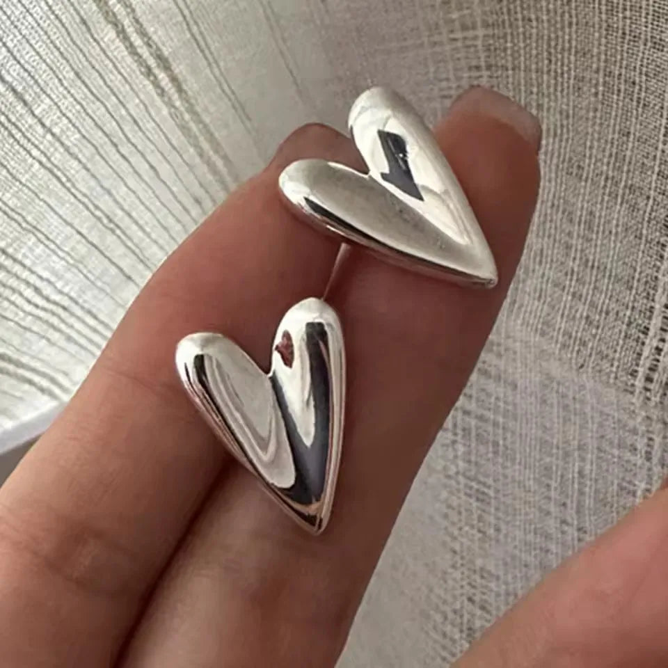 PANJBJ925 Sterling Silver Frosting Hoop Earrings For Women Texture Geometry Design Trend detail view