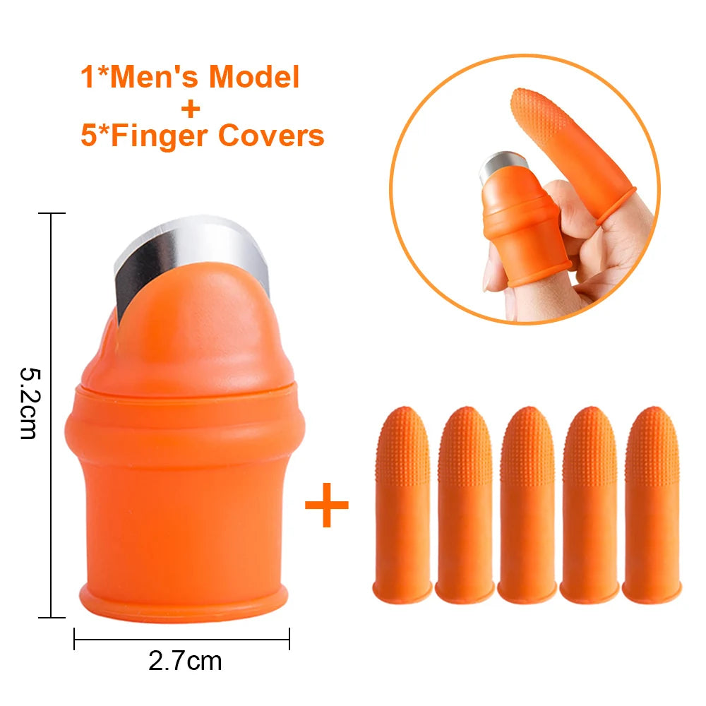 Silicone world 1 Set Silicone Finger Protector With Blade Fruits Vegetable Thumb Kn additional angle
