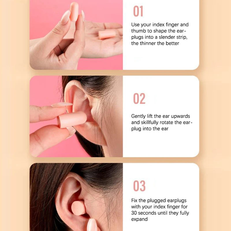 10 Pairs Sponge Earplugs | Noise-Isolating Sleep & Work Earplug Set lifestyle view