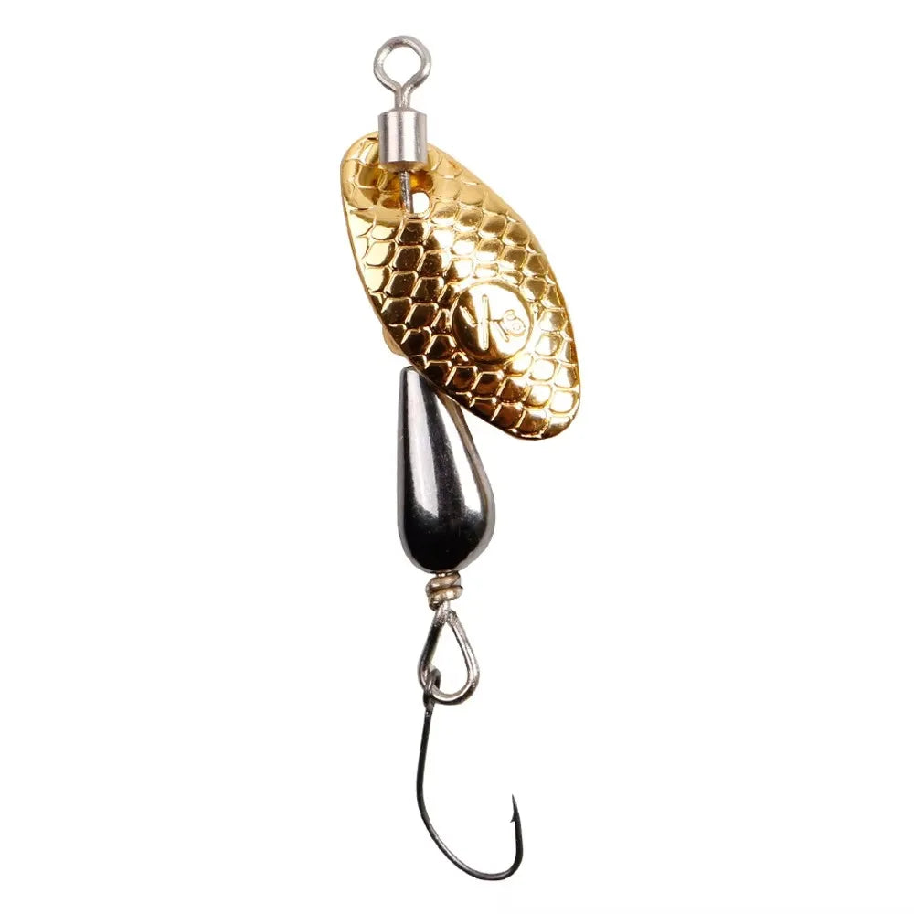 1Pcs Spinner Spoon Metal Bait Fishing Lure 5.5cm/2.8g Sequins Long Shot Spoon Baits f lifestyle view