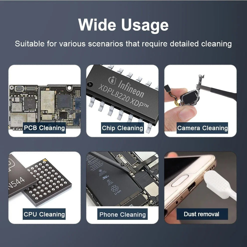 BST-82 PBT Fibre Cleaning Brush | Circuit Board IC Glue Removal Tool additional angle