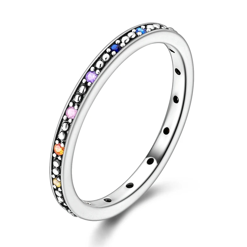 Herzförmiger Zirkon-Schleifen-Ring aus 925er Sterlingsilber | Romantischer Valentinstagschmuck
