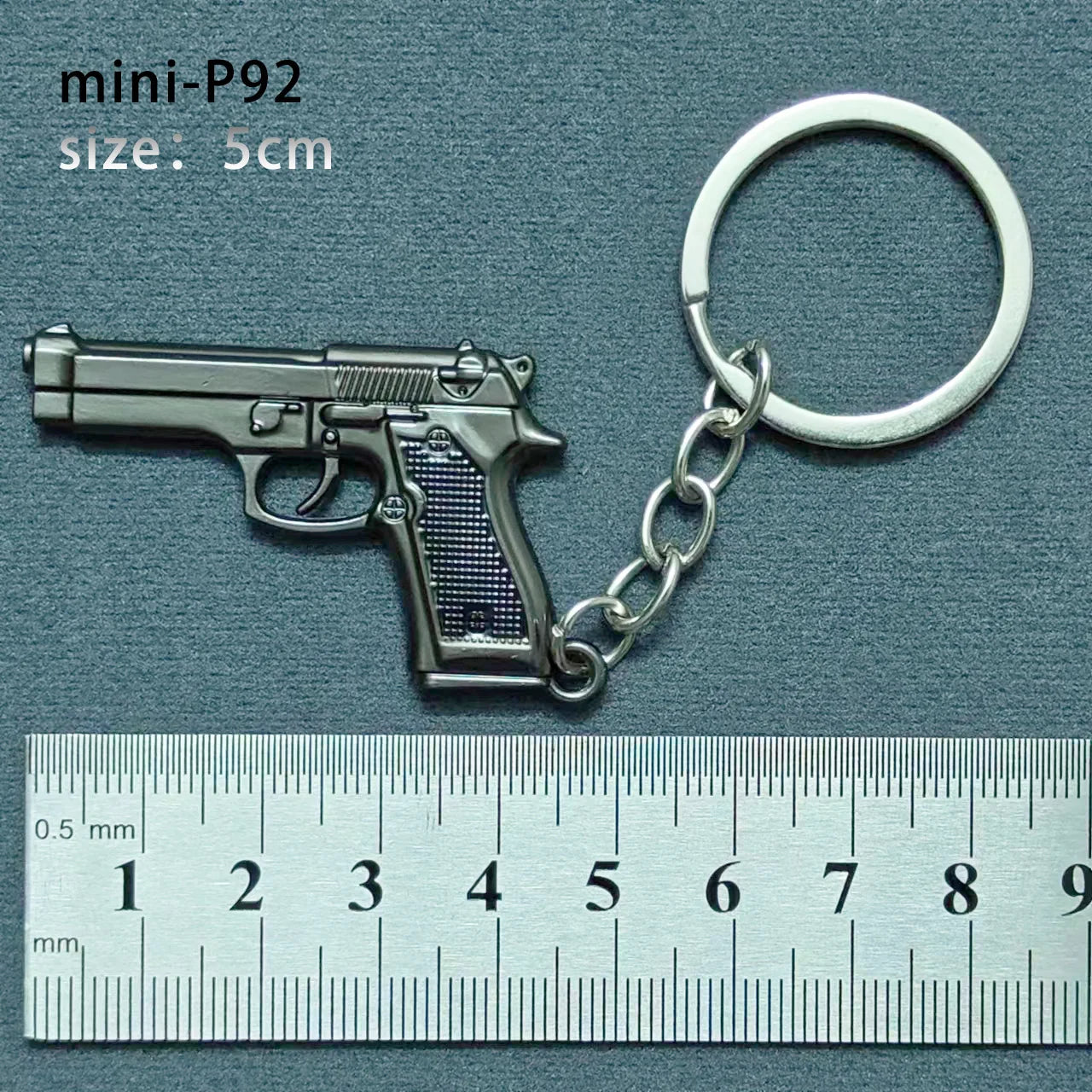 Mini Keychain Pendant Peace Elite 98k Alloy Gun Model PUBG Battlefield Boy Toy Hand additional angle