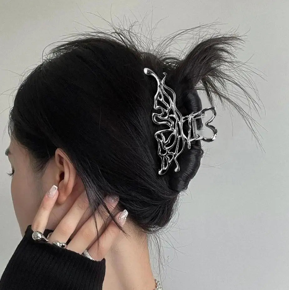 Y2k Style Oversize Fashion Hair Clips Large Hair Claw Clips Women Secure Hold Hair Ac alternate view
