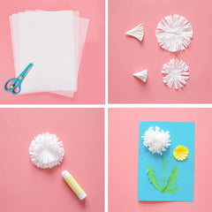 100 Sheets Multicolor Tissue Paper for Gift Wrapping | Bulk A4/A5 Translucent Craft P alternate view