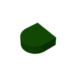 Gobricks Tile Round 1 x 1 Half Circle Extended | Compatible Brick Building Block lifestyle view