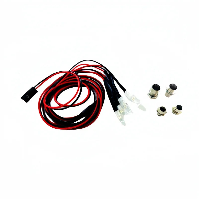RC Headlights LED Red White 3/5mm Remote Control Lights