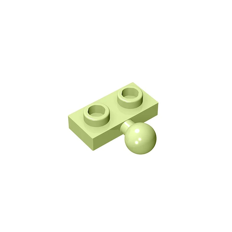 Plate, Modified 1 x 2 with Tow Ball on Side | Gobricks Building Block lifestyle view